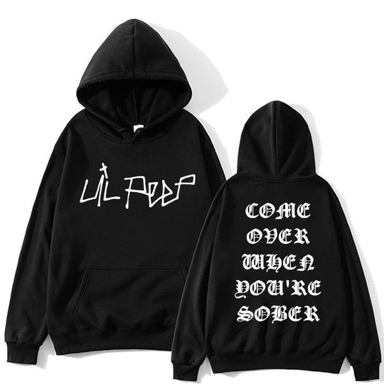 Rapper Lil Peep Come Over When You're Sober Hoodies Men Women Fashion Hip Hop Long Sleeve Warm Oversized Y2k Clothes Tracksuit