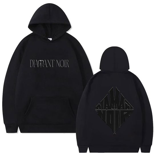 Discover Rapper WeRenoi Diamant Noir Graphic Hoodie Men Women Hip Hop Fashion Pop Music Streetwear Male Casual Vintage Oversized Hoodies