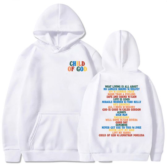 Men Clothing Child of God Tour 2024 Forrest Frank Hoodies Comfortable Soft Moletom Letter Graphic Printing Sweatshirts Winter