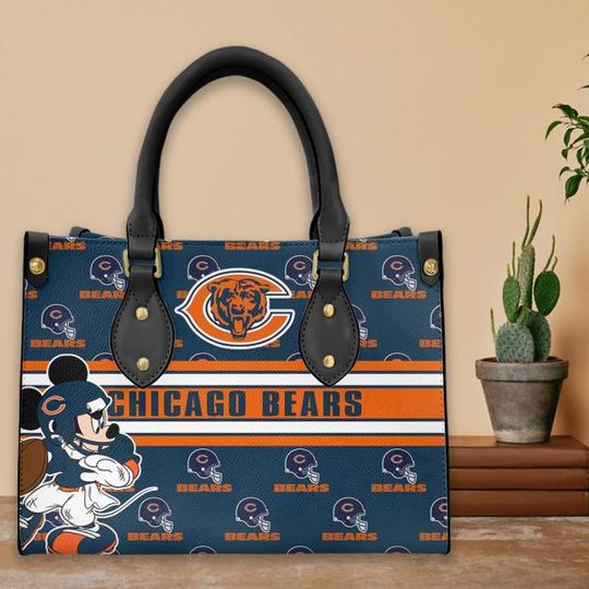 Chicago Bears Leather Hand Bag