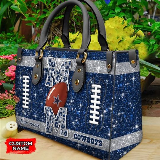Dallas Cowboys Personalized Leather Hand Bag