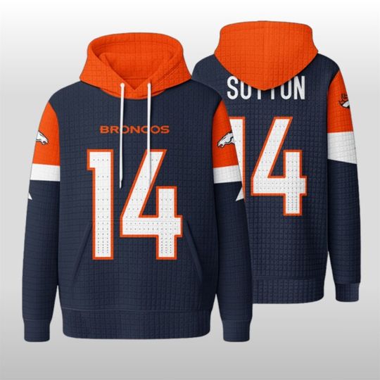 Denver Broncos 14 Waffle Hoodie