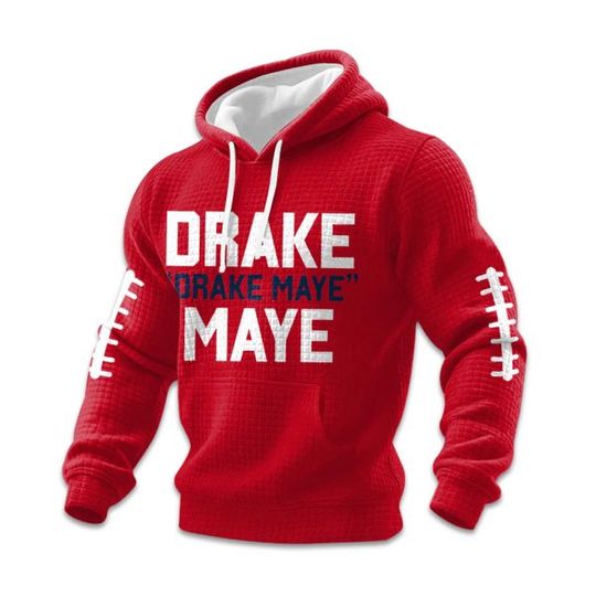 Discover Drake Drakee Maye Maye Football Waffle Hoodie