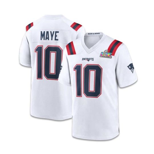 Discover Drake Maye Patriotss We Are All Patriotss B.owl LX 2026 Jersey