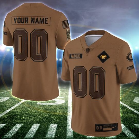 Green Bay Packers Personalized V-neck Football Jersey Sport Gifts For Fan