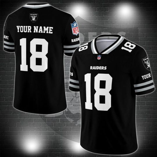 Las Vegas Raiders Personalized V-neck Football Jersey Sport Gifts For Fan