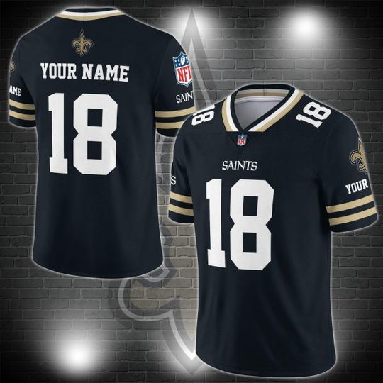 New Orleans Saints Personalized V-neck Football Jersey Sport Gifts For Fan