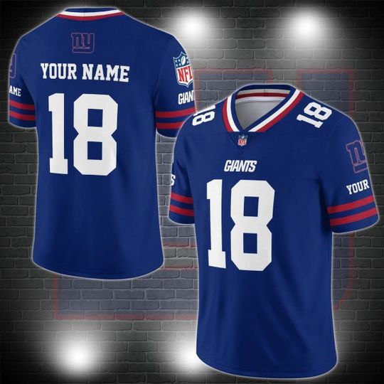 Discover New York Giants Personalized V-neck Football Jersey Sport Gifts For Fan
