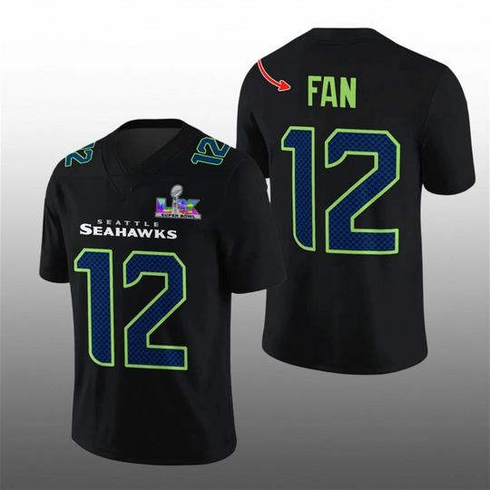 Personalized 2026 Seahawks Bowl LX Football Jersey