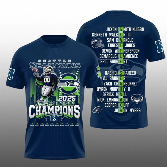 2025 Seahawks NFC Division Champions Shirt