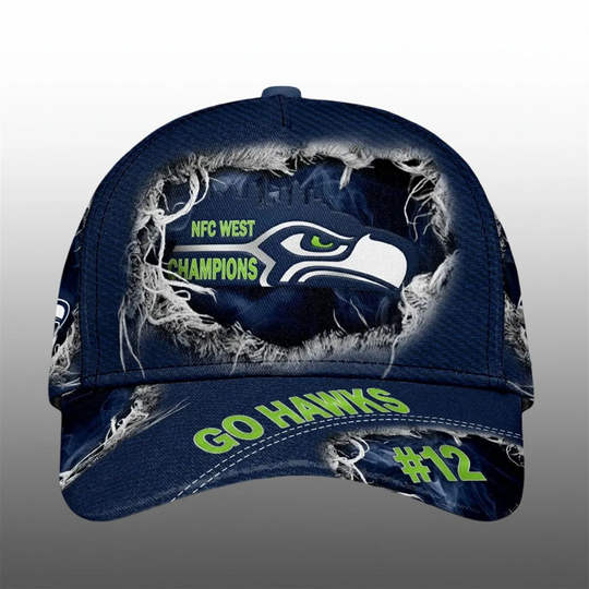 Discover Seahawks NFC West Champions Go Hawks 12 Cap