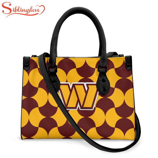 Washington Commanders India Mahdavi’s Bold Bisazza Pattern Leather Handbag