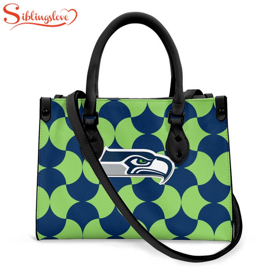 Seattle Seahawks India Mahdavi’s Bold Bisazza Pattern Leather Handbag