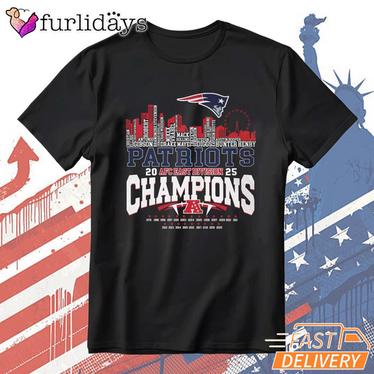 New England Patriots City Champions Skyline Graphic T-Shirt