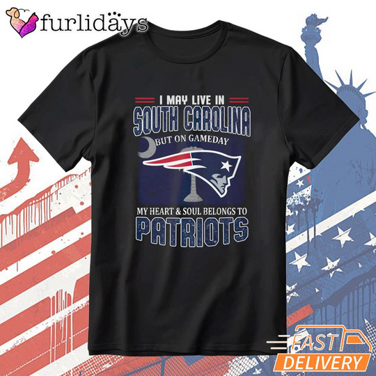 Discover New England Patriots South Carolina Fan Pride Graphic T-Shirt