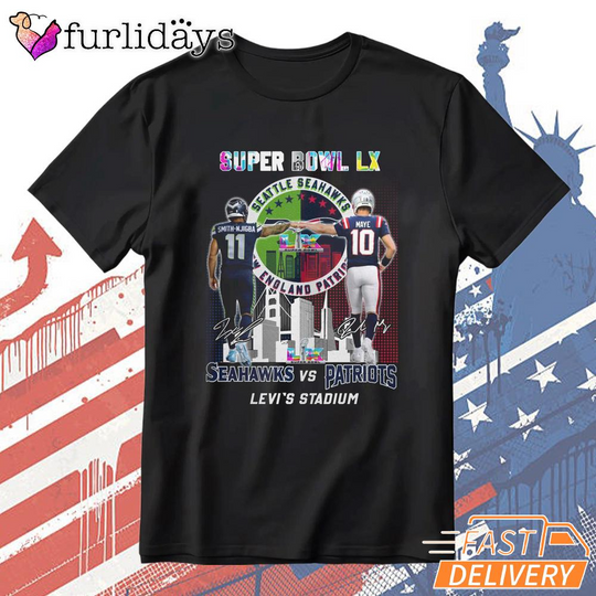 Discover Seattle Seahawks Super Bowl LX Stadium Game Day T-Shirt
