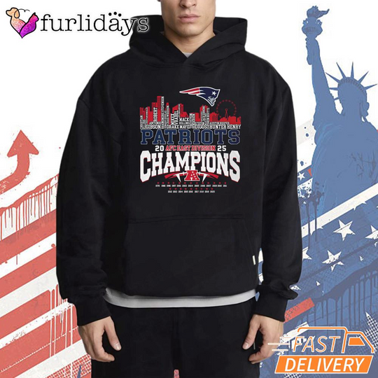 New England Patriots City Champions Skyline Graphic Hoodie