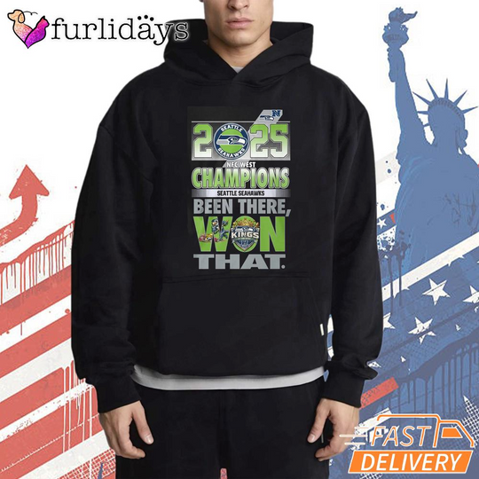 Discover Seattle Seahawks Champions Legacy Badge Graphic Hoodie
