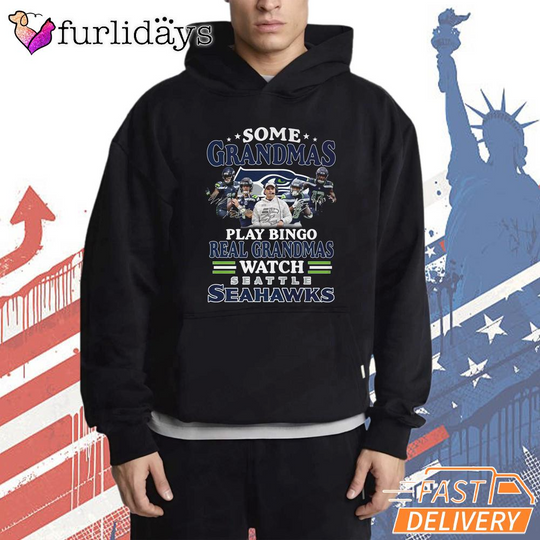 Discover Seattle Seahawks Grandma Bingo Watch Seahawks Funny Hoodie