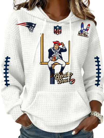 2026 NE Patriots Benito Bowl Waffle Hoodie