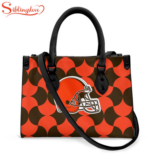 Cleveland Browns India Mahdavi’s Bold Bisazza Pattern Leather Handbag
