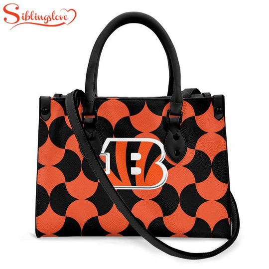 Discover Cincinnati Bengals India Mahdavi’s Bold Bisazza Pattern Leather Handbag