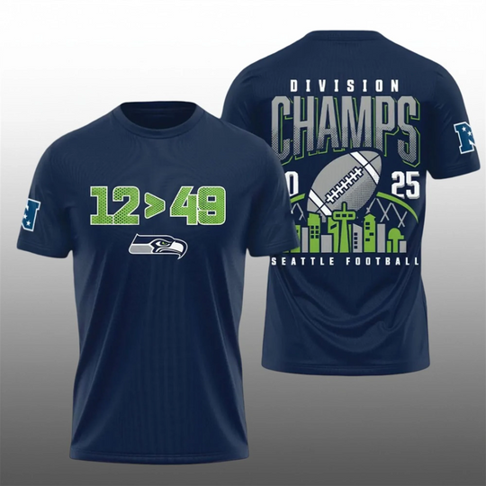 Seahawks 12 49 Division Champs 2025 Shirt