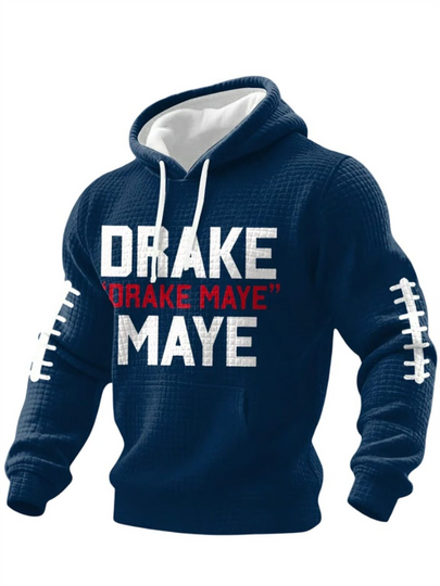 2026 NE Patriots Drake Orake Maye Maye Waffle Hoodie