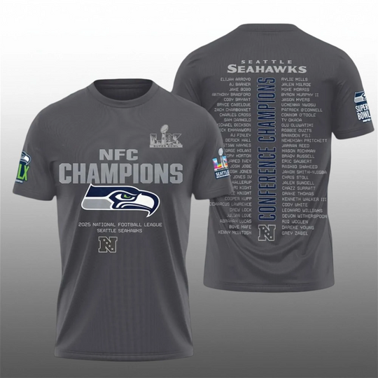 Seahawks NFC Champions 2025 Bowl LX Shirt