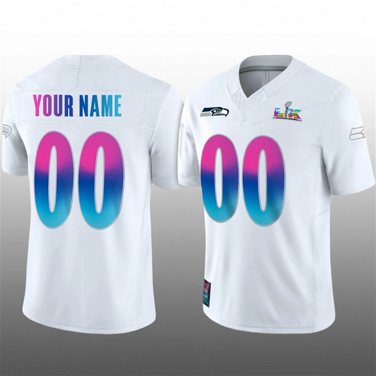 Personalized Seahawks Bowl LX 2026 Football Jersey