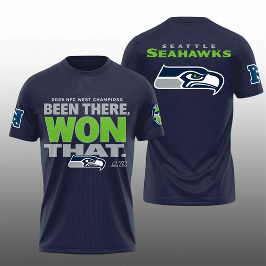 Discover Seahawks 2025 NFC West Champions Been There Won That Shirt