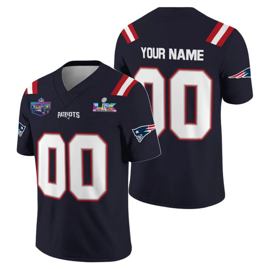 Personalized New England Patriots 2026 Bowl LX Champions Jersey