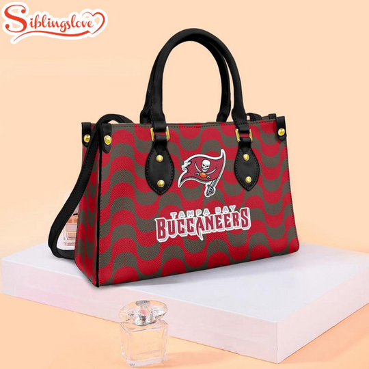 Tampa Bay Buccaneers Wave Pattern football Team Leather Handbag