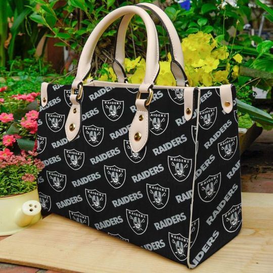 Las Vegas Raiders Leather Hand Bag