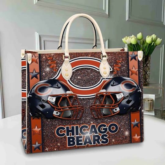 Chicago Bears Leather Hand Bag