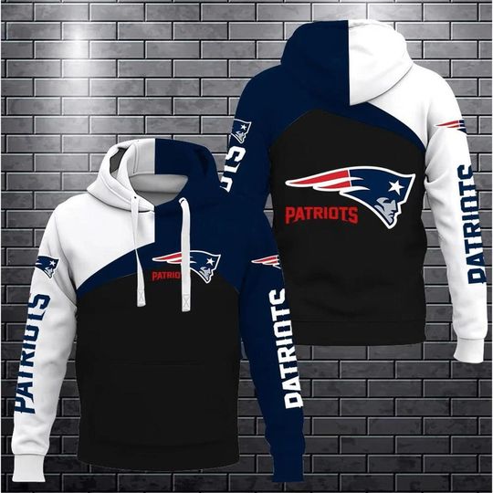 New England Patriots Performance Pullover 3D Hoodie