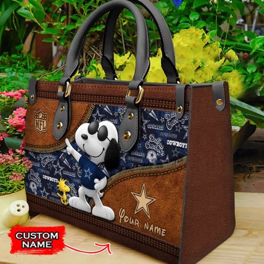 Dallas Cowboys Personalized Leather Hand Bag