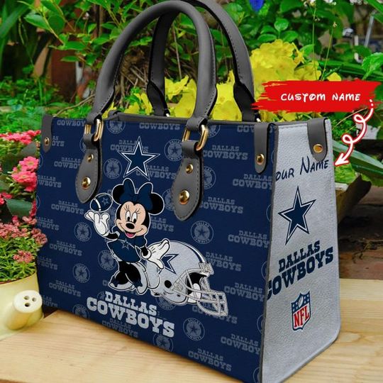 Dallas Cowboys Personalized Leather Hand Bag