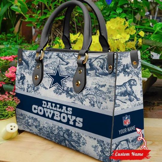 Dallas Cowboys Personalized Leather Hand Bag