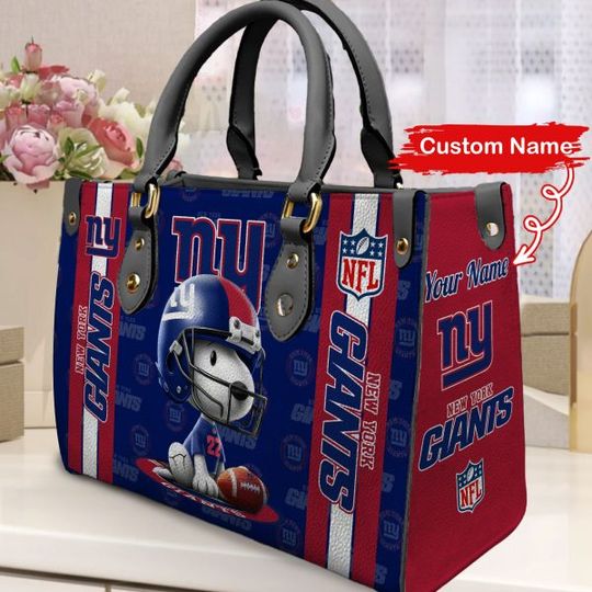 Discover New York Giants Personalized Leather Hand Bag