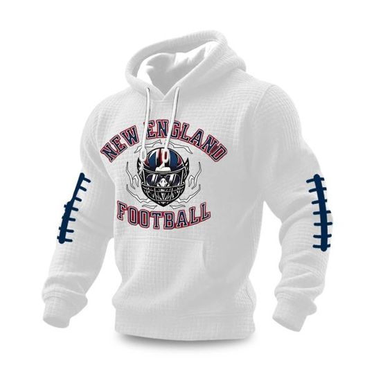 Discover New England Football Waffle Hoodie