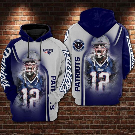 Discover New England Patriots football Football Tom Brady 3d Hoodie Gift for Fans