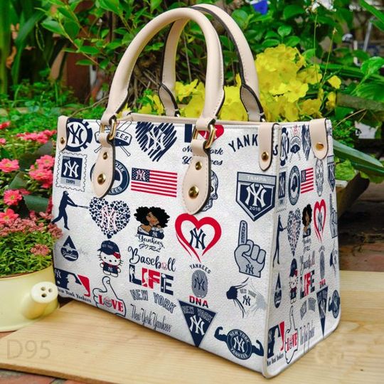 Discover New York Yankees Leather Hand Bag