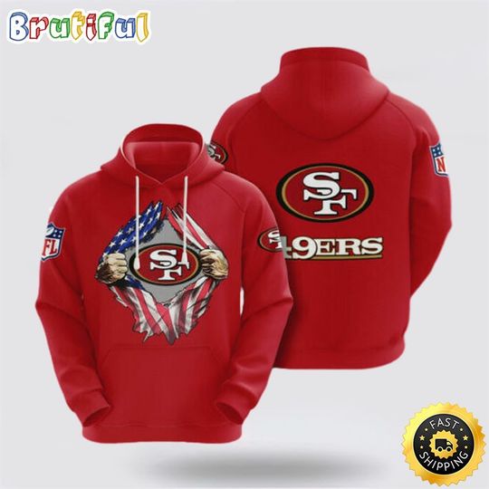 San Francisco 49ers 3D Hoodie All Over Print Shirts