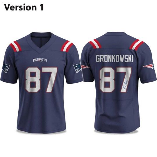 Patriotss Rob Gronkowski Signature 2025 Football Jersey