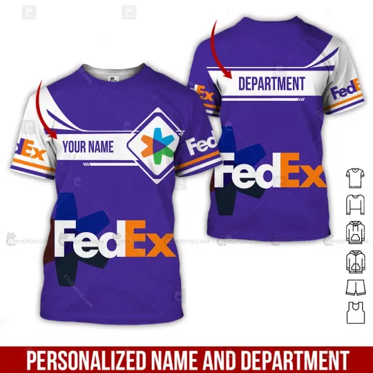 Personalized Name FedEx 3D Shirt