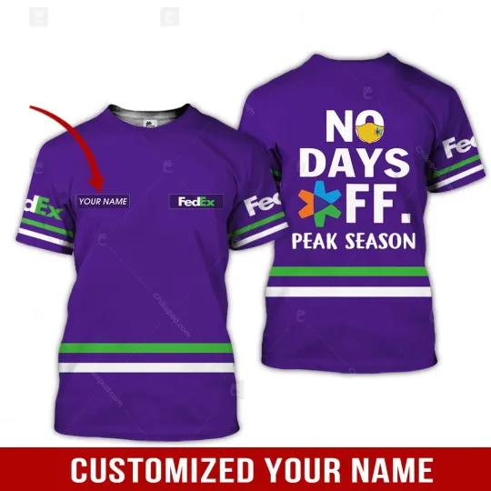 Personalized Name FedEx 3D Shirt