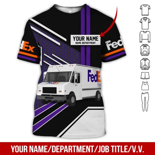 Personalized Name Fedex 3D Shirt