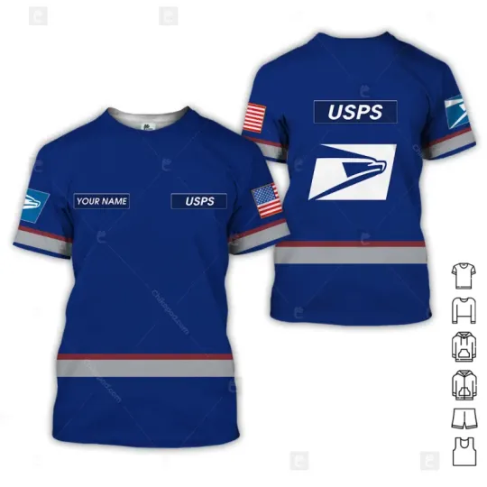Discover Personalized Name Postal Service 3D Shirt