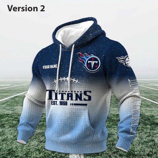 Personalized Titans EST 1959 Football Waffle Hoodie